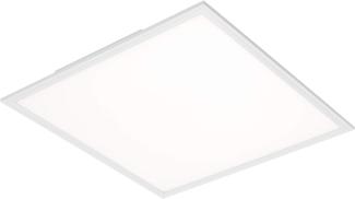 Briloner Leuchten Deckenleuchte-Panel, LED, Wohnzimmer-Lampe, Deckenlampe, Deckenstrahler, 38W, quadratisch, weiß, 59. 5 cm, 59. 5 x 59. 5 cm