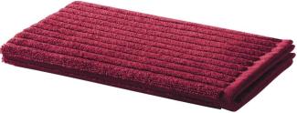 Handtuch Baumwolle Line Design - Farbe: rot, Größe: 30x50