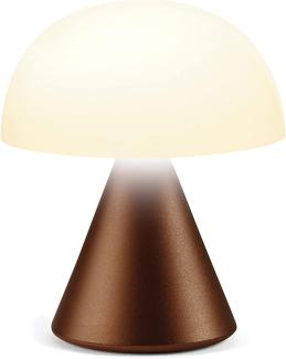 Lexon MINA Mini wiederaufladbare kabellose LED-Tischlampe, für Nachttisch oder Schreibtisch, mit Dimmer, bis zu 12 Stunden Akkulaufzeit – Glänzend