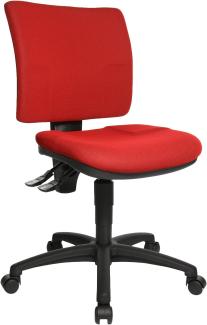 Topstar 8070BC0 U50, Bürostuhl, Schreibtischstuhl, niedrige Rückenlehne, Bezugsstoff, rot