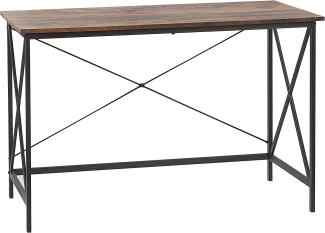 Schreibtisch 115 x 60 cm Dunkler Holzfarbton FUTON