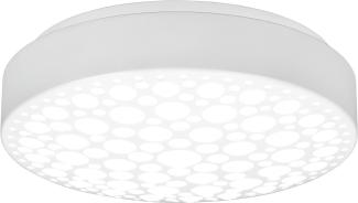Kleine LED Deckenleuchte CHIZU Weiß rund Ø28cm x 7cm - Neutralweiß