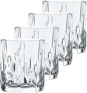 Nachtmann Shu Fa Whiskybecher, 4er Set, Whiskyglas, Tumbler, Whisky Glas, Kristallglas, 330 ml, 0098063-0