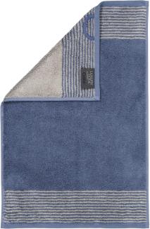 Cawö Handtücher Two-Tone | Gästetuch 30x50 cm | nachtblau