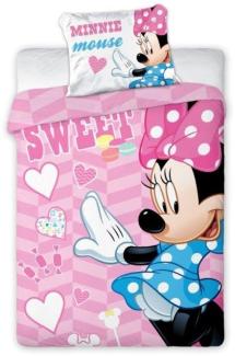 Mickey Mouse Kinderbettwäsche 'Sweet Minnie'