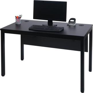 Schreibtisch HWC-E94, Bürotisch Computertisch 120x60cm ~ schwarz