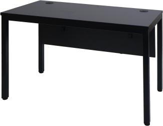 Schreibtisch HWC-E94, Bürotisch Computertisch 120x60cm ~ schwarz