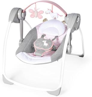 Ingenuity Tragbare Babywippe Comfort 2 Go Flora the Unicorn