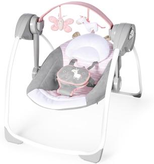 Ingenuity Tragbare Babywippe Comfort 2 Go Flora the Unicorn