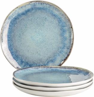 Mäser Frozen Dessertteller-Set, Steingut Blau