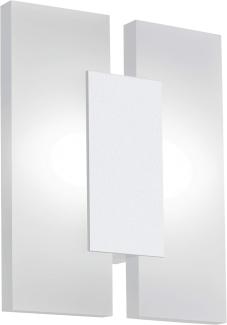 Eglo 96042 LED Wandleuchte METRASS 2 in weiß und Glas satiniert 20x 17cm 2X4,5W 3000K