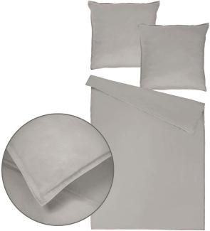 Traumschlaf Uni Single Jersey Bettwäsche Eschle | 135x200 cm + 80x80 cm | grey
