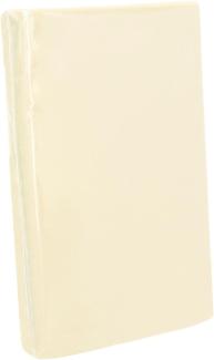 BettwarenShop Jersey Spannbetttuch Ultra-Stretch | 90x200 - 100x220 cm | vanille
