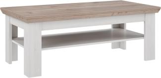 FORTE Iloppa Club Tisch, Holzwerkstoff, Grau/Weiß, 120,6 x 45,3 x 60,4 cm
