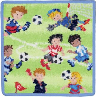 Feiler Handtücher Soccer | Seiftuch 25x25 cm | blau