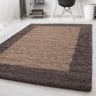 Shaggy Teppich LIFE TAUPE 120 X 170cm Rechteck