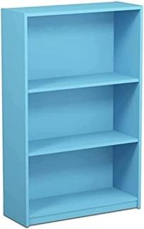 Furinno JAYA Einfaches Bücherregal, Hellblau, 24. 13 x 62. 23 x 102. 36 cm