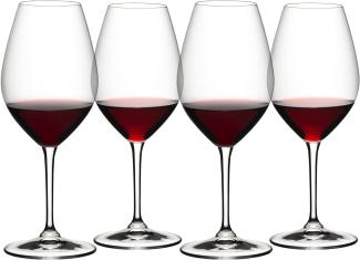 Riedel Wine Friendly Red Wine 002, 4er Set, Rotweinglas, Rotwein Glas, Weinglas, Kristallglas, 667 ml, 6422/02-4