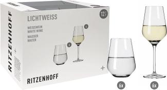 Ritzenhoff Lichtweiss Aurelie Weißwein- & Wassergläser 12er Set