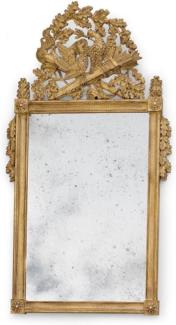 Casa Padrino Luxus Barock Spiegel Antik Gold - Prunkvoller Massivholz Barockstil Wandspiegel mit antikem Spiegelglas - Luxus Möbel im Barockstil - Handgefertigte Barock Möbel - Made in Italy