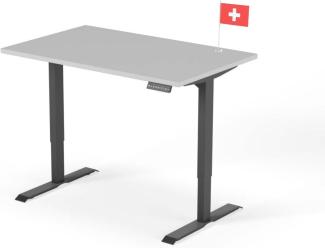 Schreibtisch DESK 140 x 80 cm - Gestell Schwarz, Platte Grau