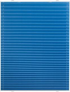Lichtblick Plissee Haftfix, ohne Bohren, blau, 130 x 50 x 4 cm