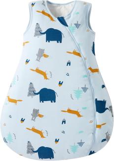 Duomiaomiao Baby Schlafsack 2.5 tog,Schlafsack Baby Ganzjahres, Baumwolle Baby Schlafsack Winter,Warmer Schlafsack Baby, Winter Schlafsack Baby（Elefant/XL/2.5TOG