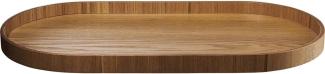 ASA Selection wood Holztablett Oval, Holz Tablett, Serviertablett, Weidenholz, 44 x 22. 5 cm, 53695970