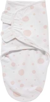 Meyco Baby Dots Pucksack, Erstausstattung Neugeborene (Pucktuch für Babys ab 0-3 Monaten, weicher Schlafkomfort, atmungsaktiv und feuchtigkeitsabsorbierend, Einschlafhilfe), Rosa