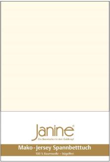 Janine Mako Jersey Spannbetttuch Bettlaken 140-160x200 cm OVP 5007 07 natur