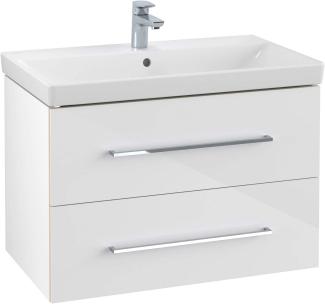 Villeroy & Boch Avento Waschtischunterschrank A89100, 2 Auszüge, Breite 780mm, Farbe: Crystal White - A89100B4