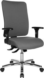 Topstar Open X (P) chrom ergonomischer Bürostuhl, Schreibtischstuhl, Stoffbezug, hellgrau