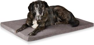 ONVAYA® Hundebett | Größe L | 89 x 60 x 5 cm | 95 Grad waschbar | orthopädisch | grau | wasserdicht | Hundekissen | Liegekissen | Schlafplatz | Tierbett | Ruheplatz | Hundematte | Hundematratze