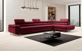 Designer Sofa Maxi mit Schlaf und Klappfunktion Bordeaux Rechts