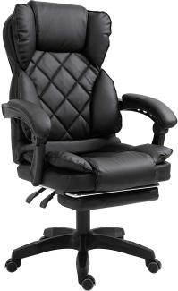 Schreibtischstuhl Design Bürostuhl TV Sessel Chefsessel Relax & Home Office, Farbe:Schwarz