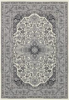 Orientalischer Kurzflor Teppich Skazar Isfahan Creme - 120x170x0,9cm