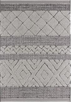 Vintage Teppich Todra Schwarz Grau 120x170 cm