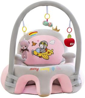 Cartoon Baby Plüsch Stuhl Sofa Infant Learning Sitz Stuhl Baby Spielzeug Support Sitz Training Stützfütterung keine Füllung (W)