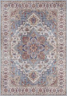 Vintage Teppich Anthea Cyanblau 120x160 cm
