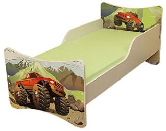 Best for Kids 'Auto' Kinderbett mit Schaummatratze 90x200 grün