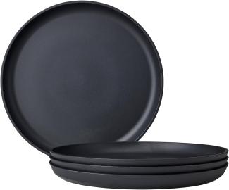 Mepal SILUETA Frühstücksteller ø 23 cm 4er Set Nordic Black