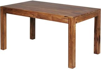 Wohnling Esstisch Massivholz Sheesham Esszimmer-Tisch 140x80