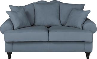 Sofa 2-Sitzer Adelina in blau 170 cm
