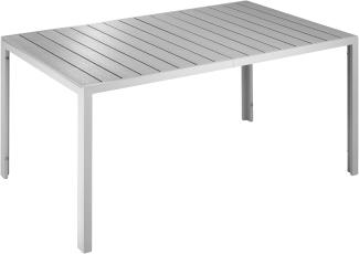 tectake Gartentisch Gartentisch (1-St, 1 tlg), aus Aluminium und Kunststoff