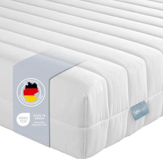 XDREAM Pure | Orthopädische 7-Zonen Kaltschaummatratze mit Öko-Tex Zertifikat | Rollmatratze | Made in EU | Härtegrad 3 (H3) | 90 x 190 cm