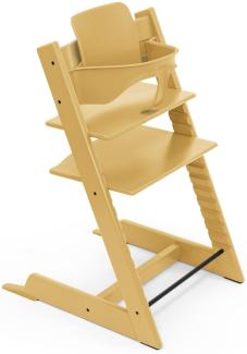 Tripp Trapp Hochstuhl von Stokke mit Baby Set, Sunflower Yellow aus Buchenholz - Verstellbarer, anpassbarer Stuhl für Kleinkinder, Kinder & Erwachsene