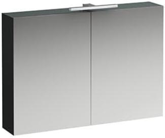 Laufen Base Spiegelschrank 1000 mm, 2 Türen, LED- Licht Element, Farbe: Verkehrsgrau - H4028521102661