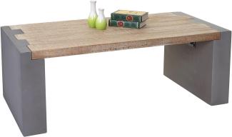 Couchtisch HWC-A15b, Tanne Holz rustikal massiv 40x120x60cm