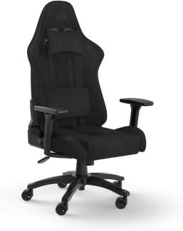 Corsair TC100 Relaxed-Kunstleder Gaming Chair, Faux Leather, Schwarz, One Size