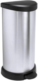 curver Mülleimer 40,0 l silbermetallic